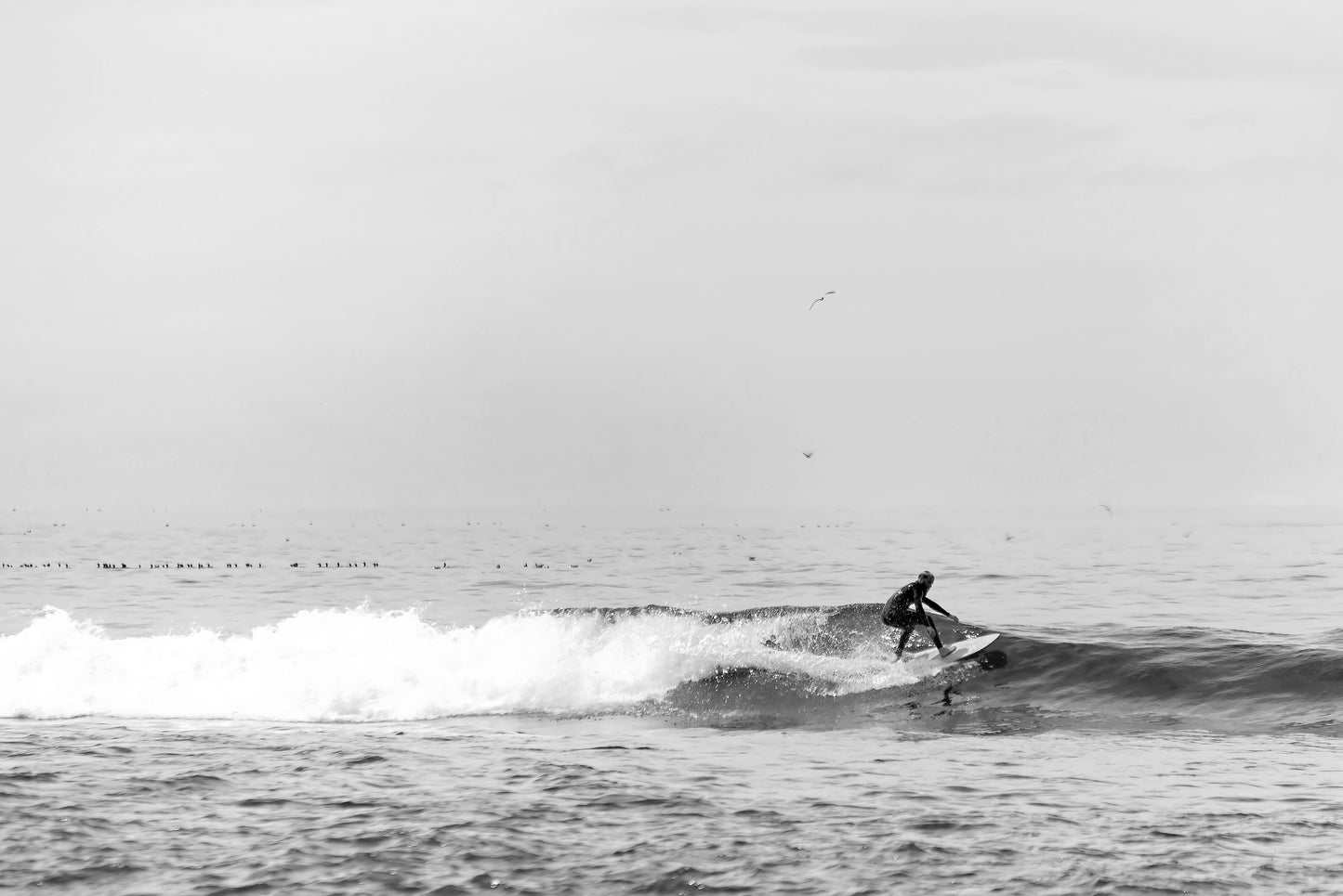 Monochrome Surf Canvas | Monochrome Surf Print | 17 Mile