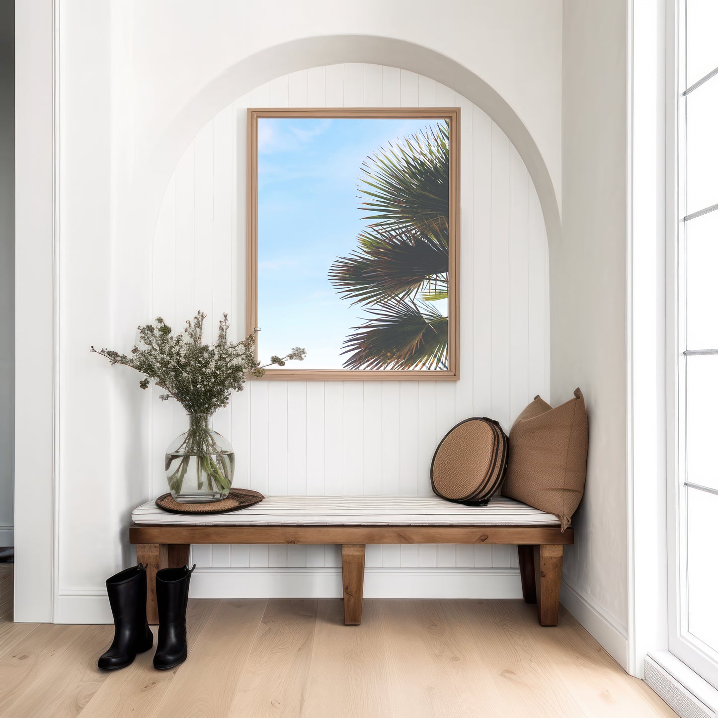Newport Beach Canvas | Palm Leaves Print | 17 Mile