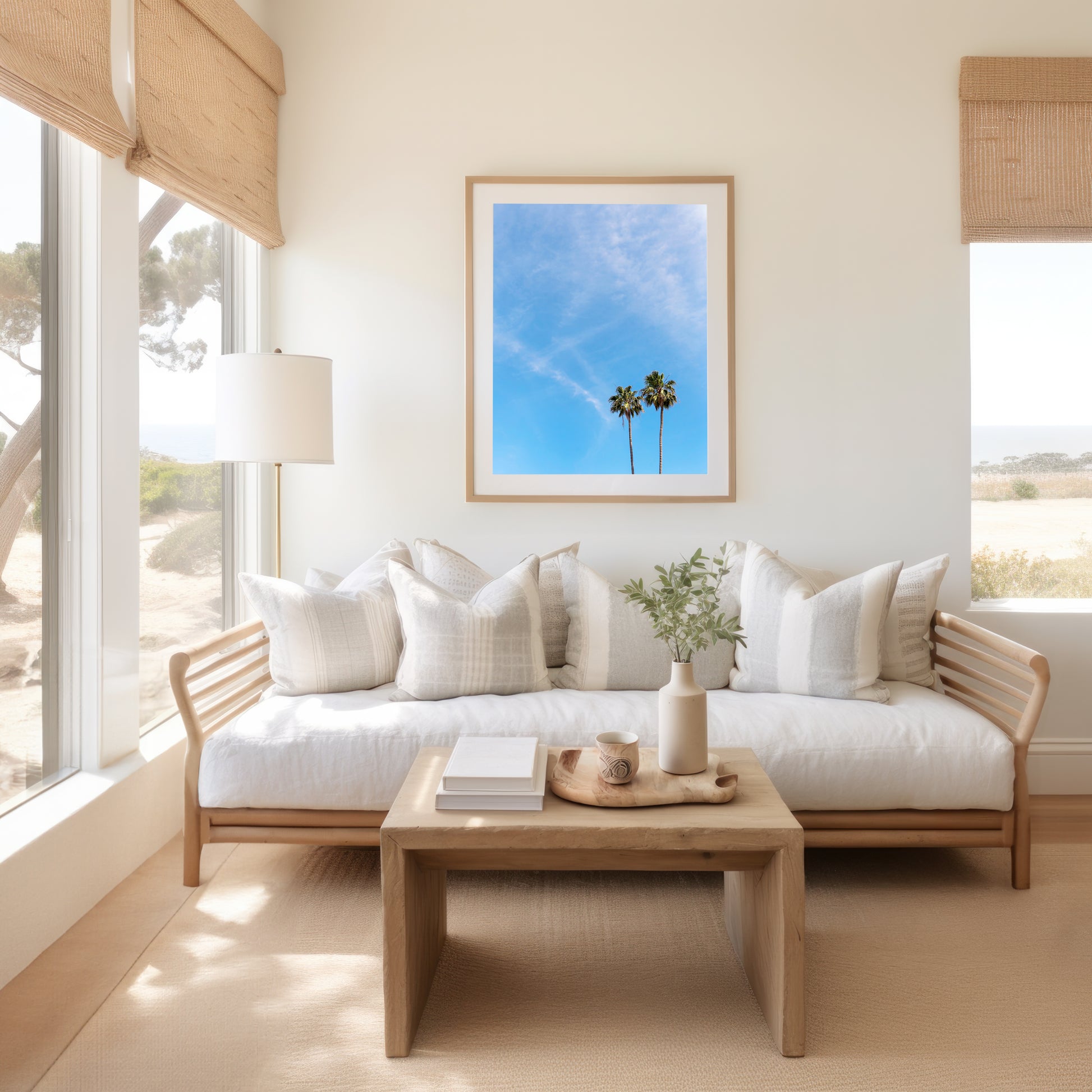 Beach Palm Canvas | Palm Tree Print | 17 Mile