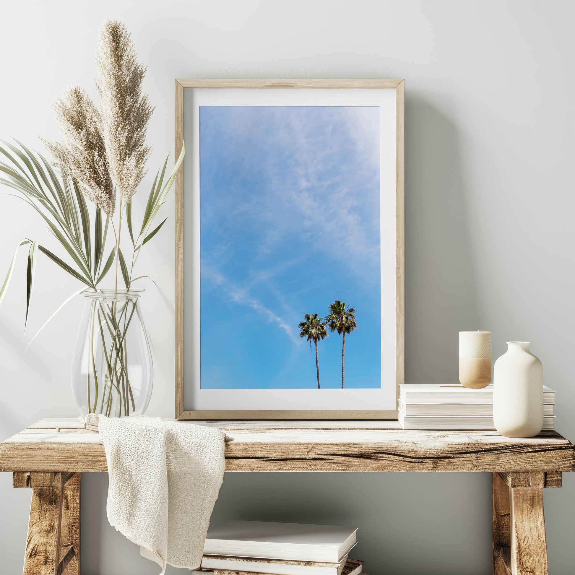 Beach Palm Canvas | Palm Tree Print | 17 Mile