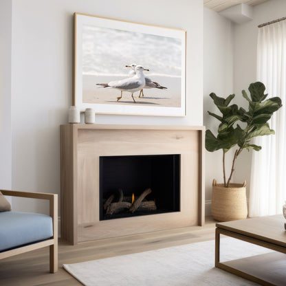 Seagulls Beach Print | Seagulls Beach Canvas | 17 Mile