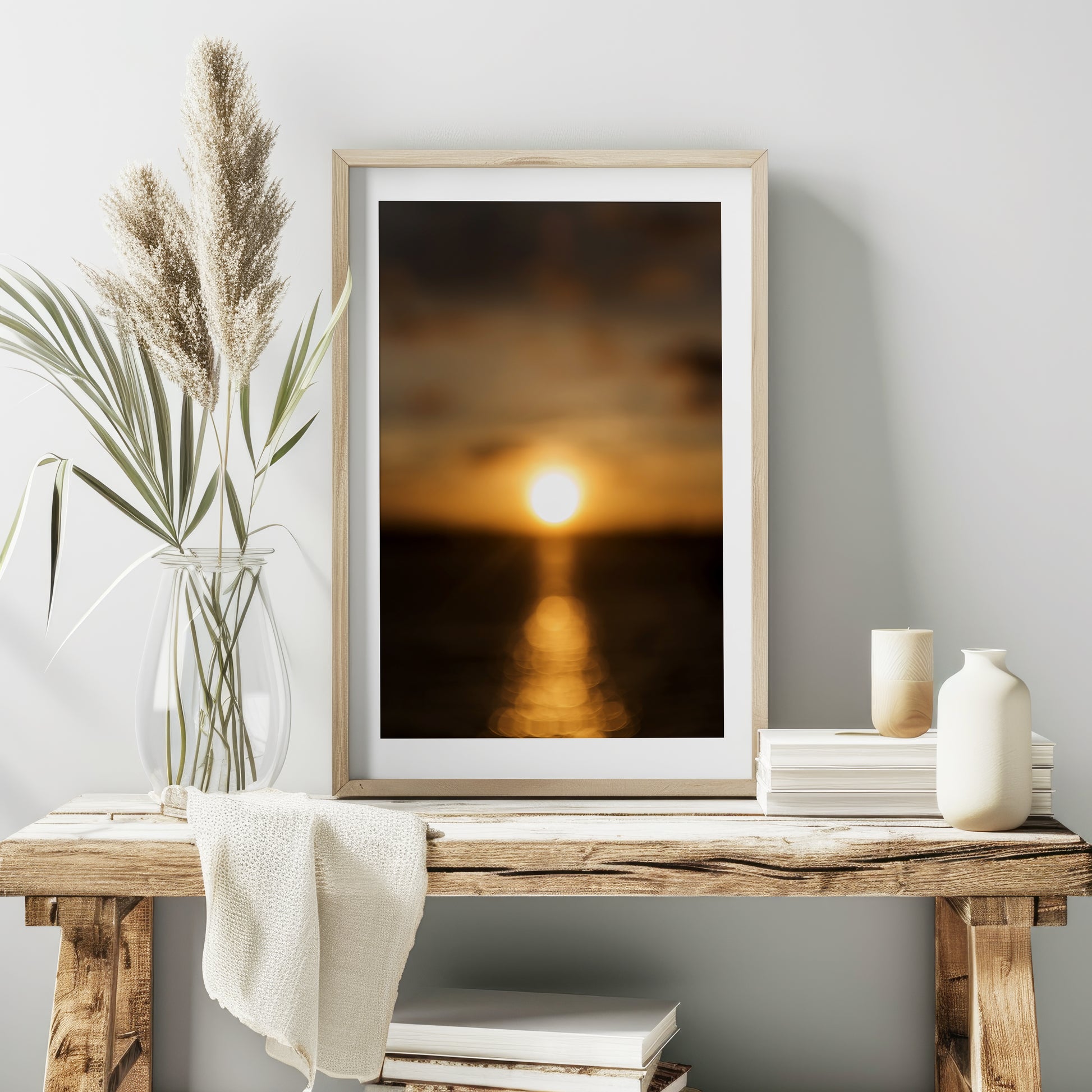 Ocean Sunset Wall Art | Ocean Sunset Canvas | 17 Mile