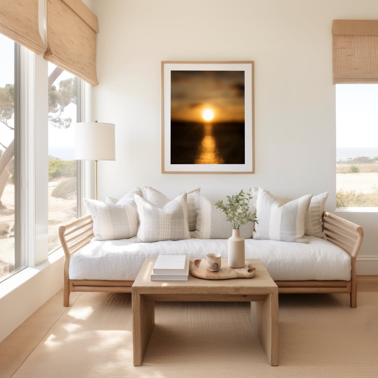 Ocean Sunset Wall Art | Ocean Sunset Canvas | 17 Mile
