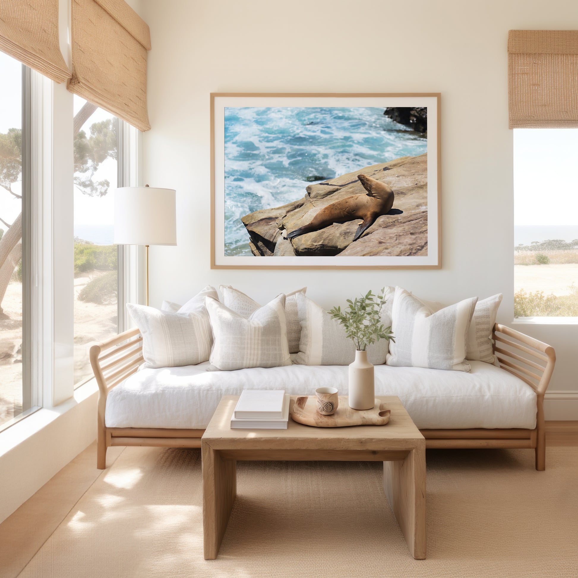Sea Lion Print | Ocean Wildlife Poster | 17 Mile