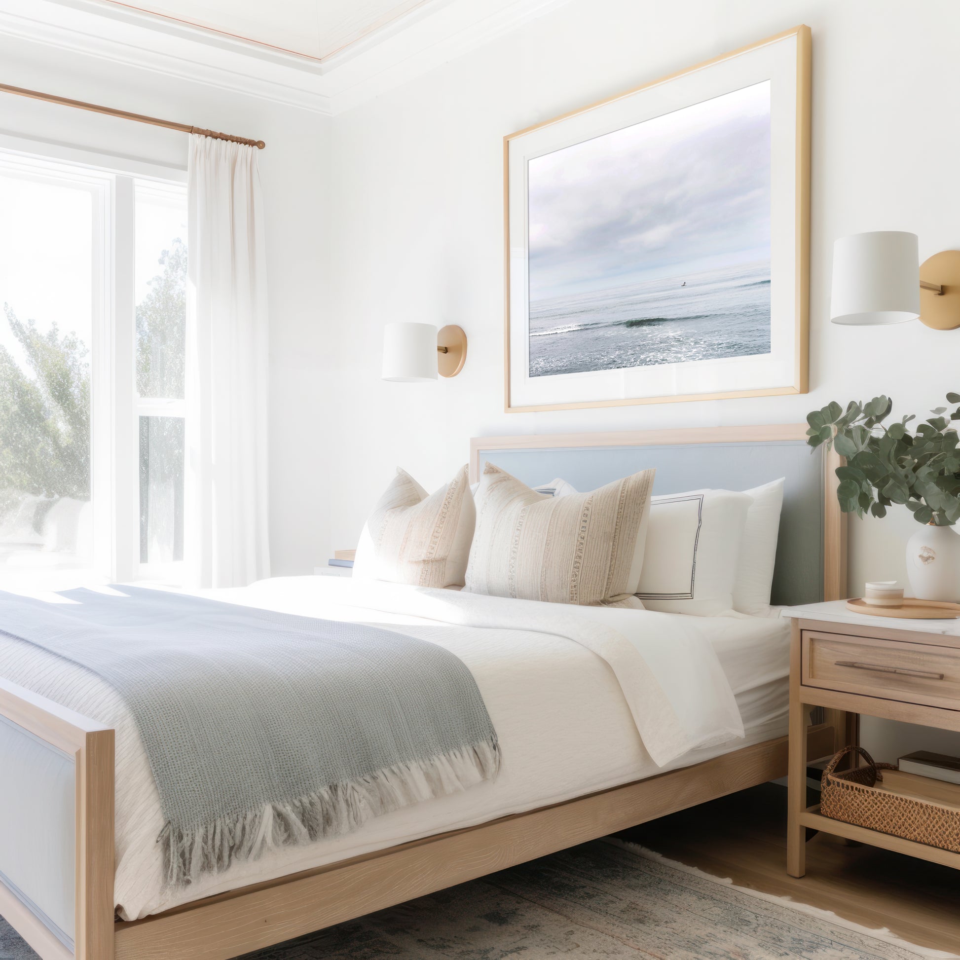 Coastal Ocean Print | San Diego Ocean Canvas | 17 Mile