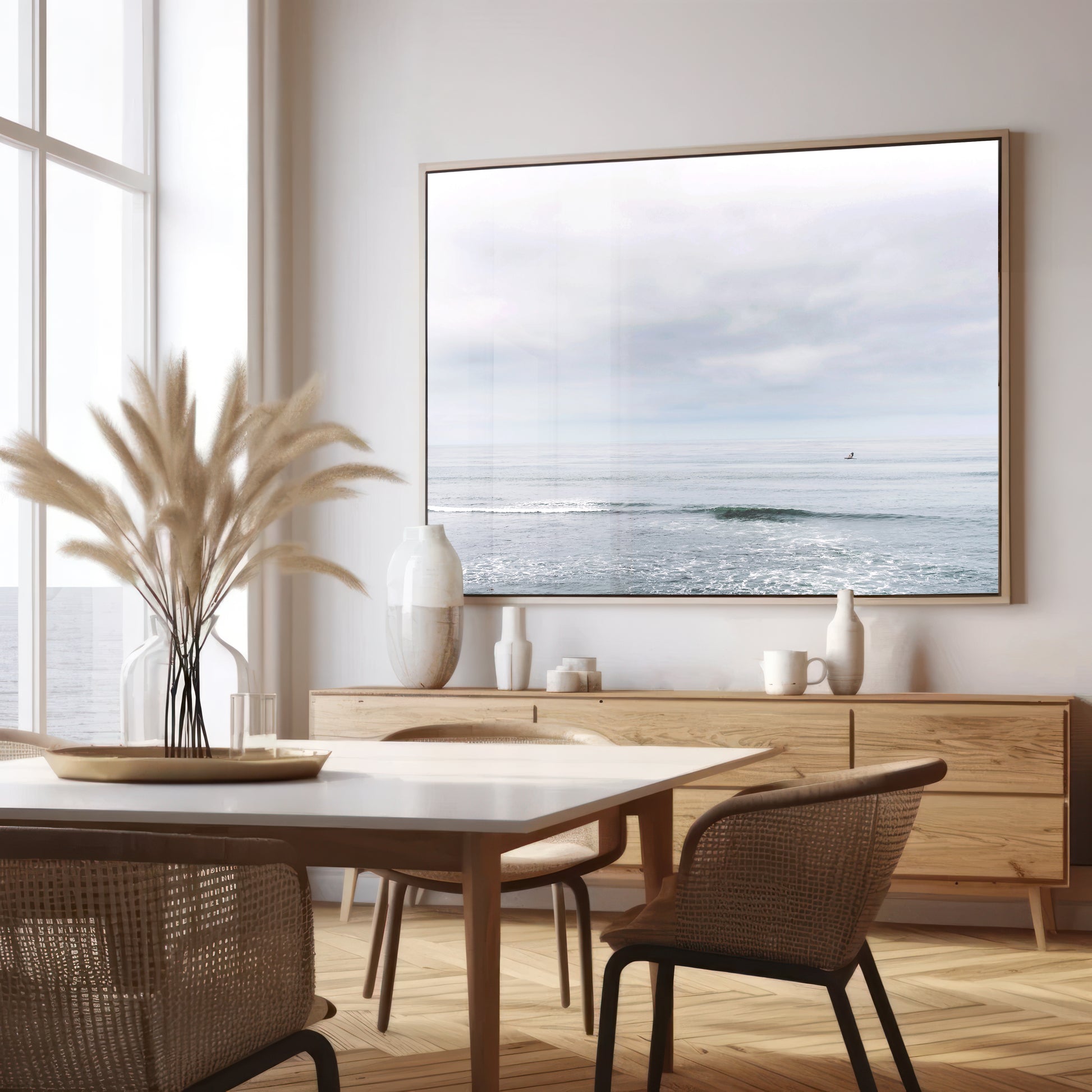 Coastal Ocean Print | San Diego Ocean Canvas | 17 Mile