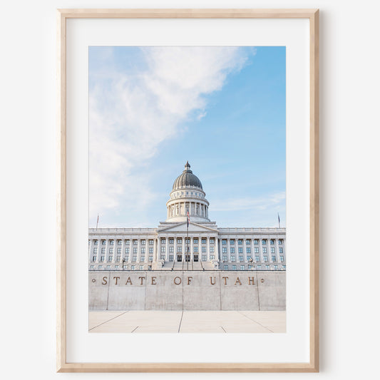 Utah Capitol Print | State Capitol Canvas | 17 Mile