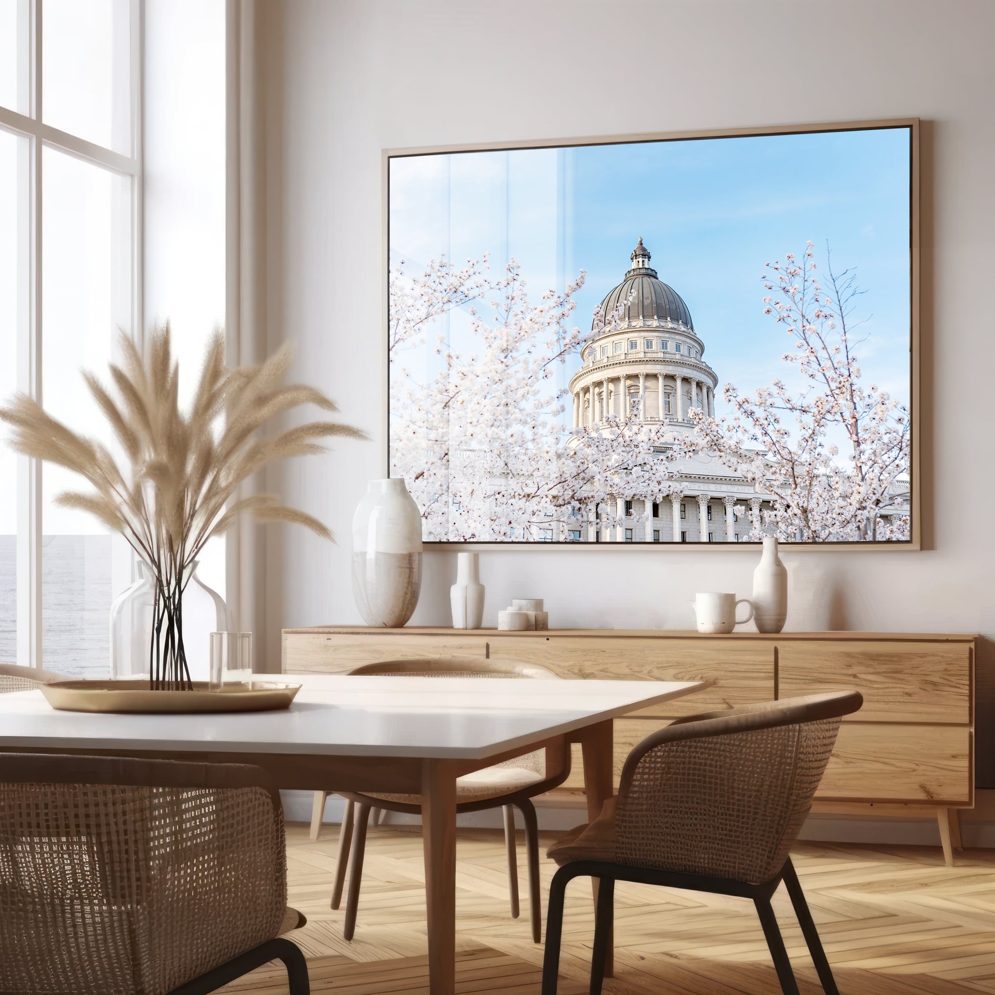 Utah Capital Canvas | Utah Capitol Spring Canvas | 17 Mile