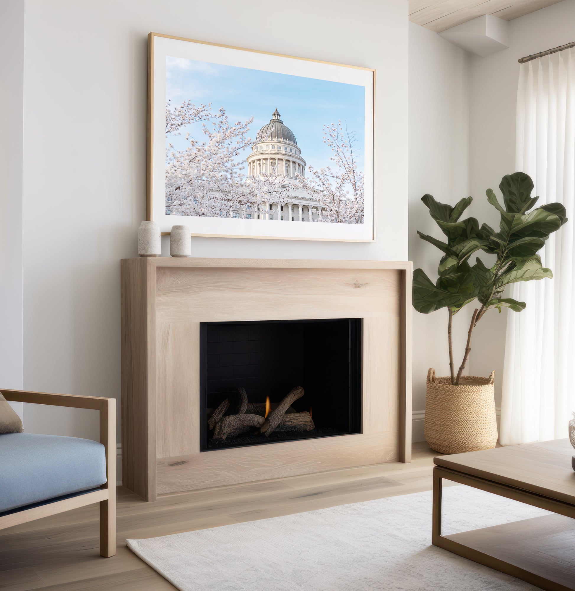 Utah Capital Canvas | Utah Capitol Spring Canvas | 17 Mile