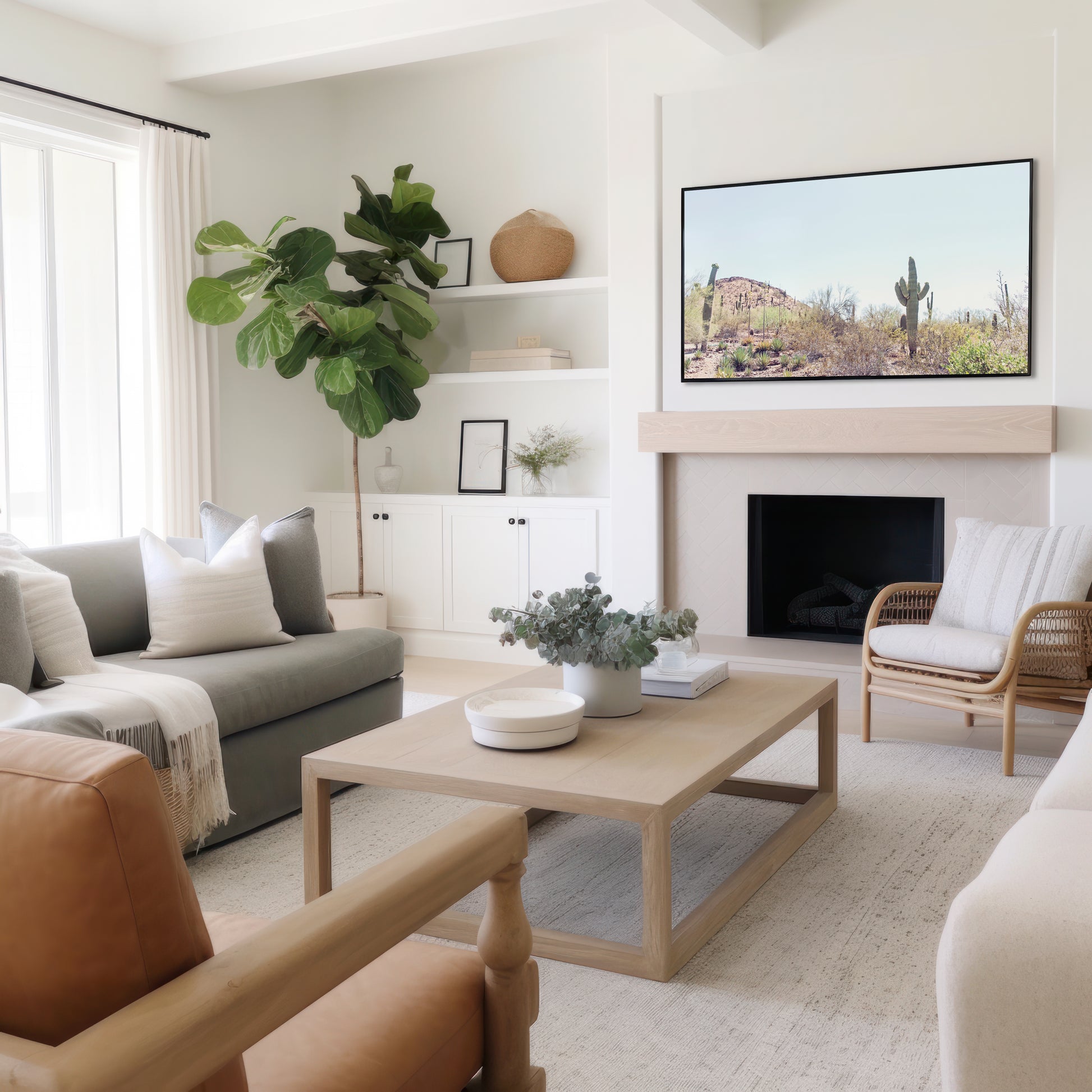 Desert Landscape Canvas | Desert Wall Art | 17 Mile