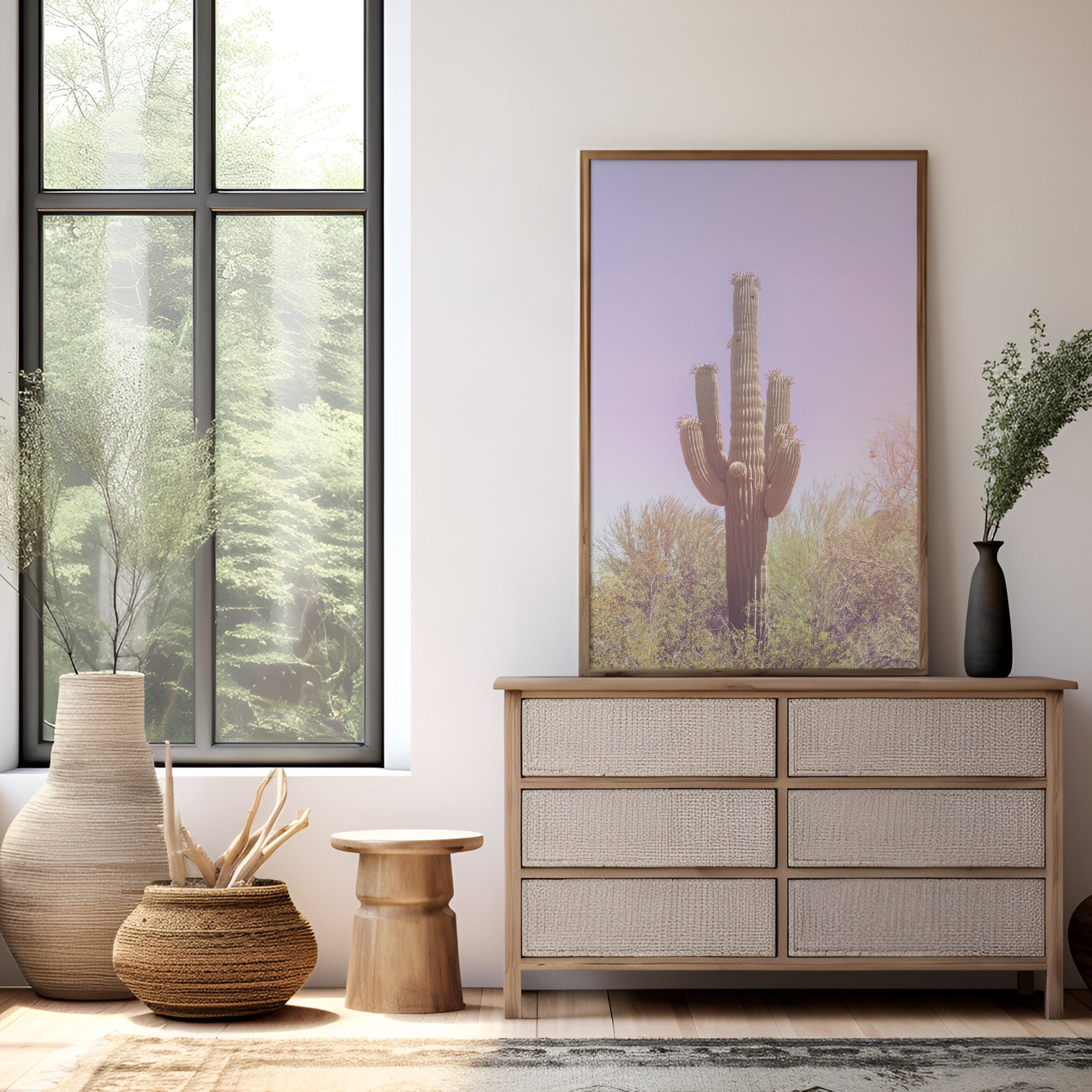 Pastel Saguaro Canvas | Pastel Saguaro Print | 17 Mile
