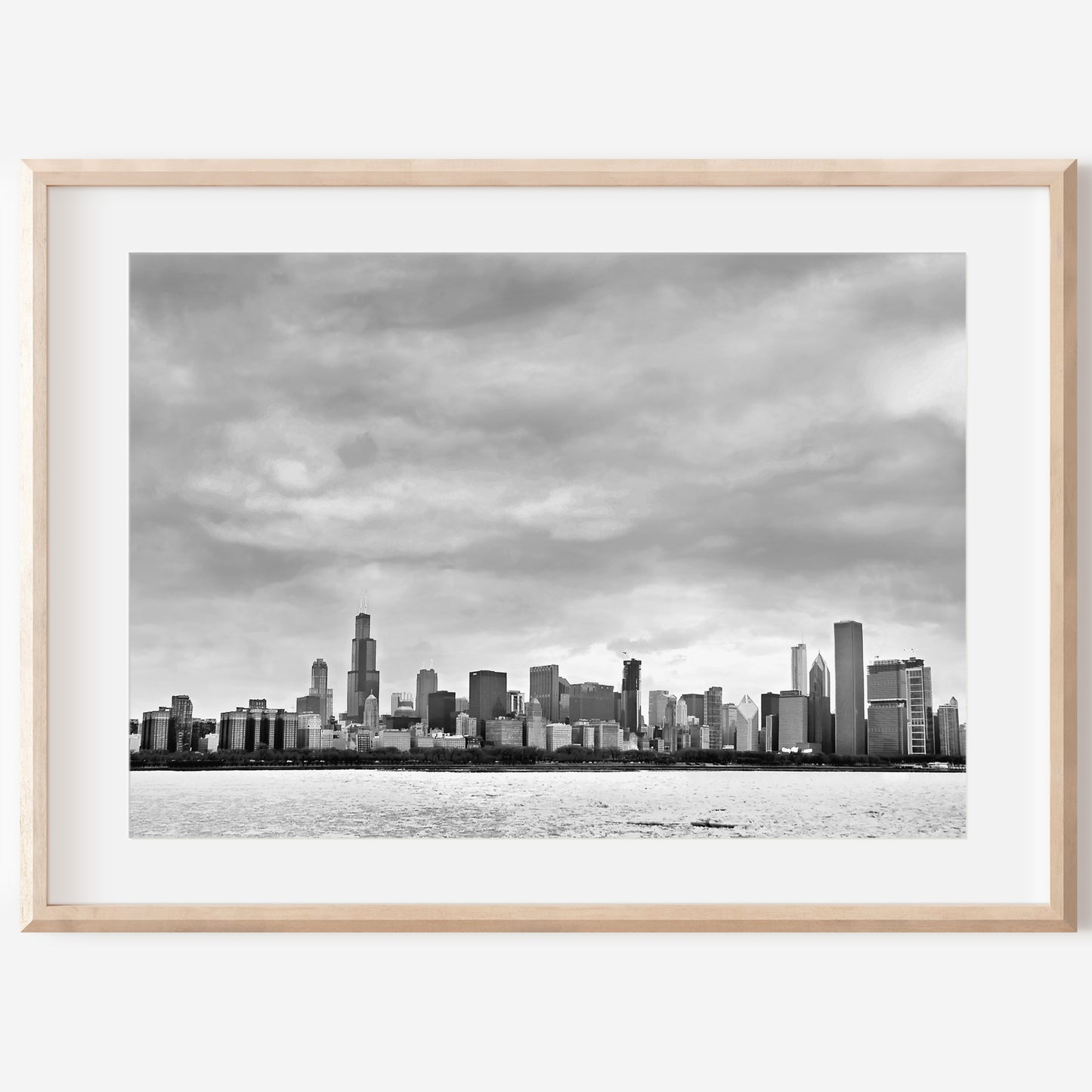 Chicago Skyline Canvas | Downtown Chicago Print | 17 Mile