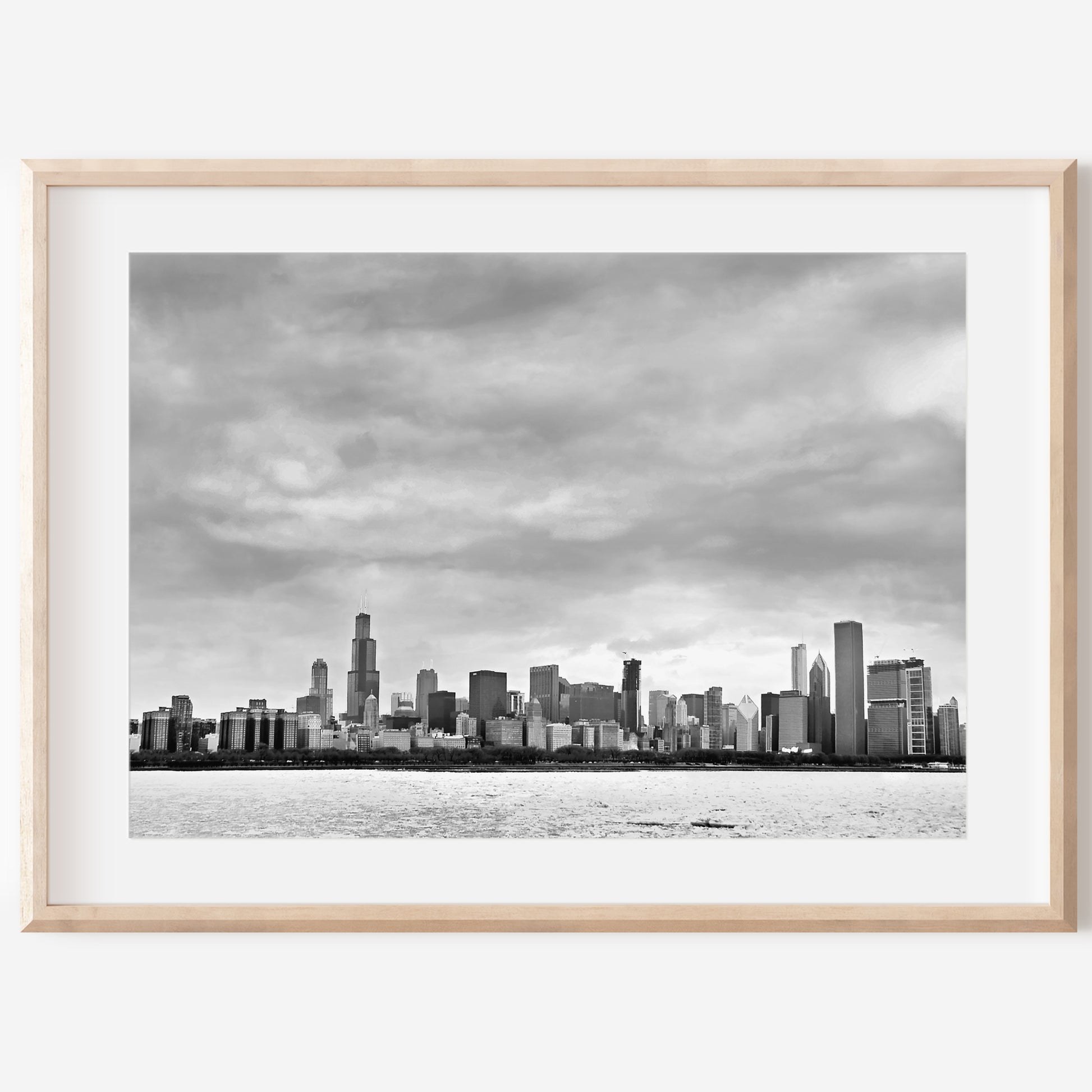 Chicago Skyline Canvas | Downtown Chicago Print | 17 Mile