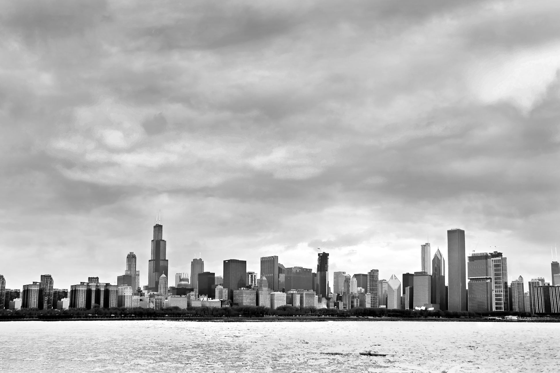 Chicago Skyline Canvas | Downtown Chicago Print | 17 Mile