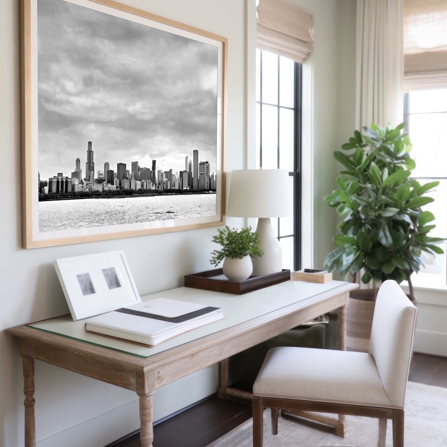 Chicago Skyline Print | Downtown Chicago Print | 17 Mile