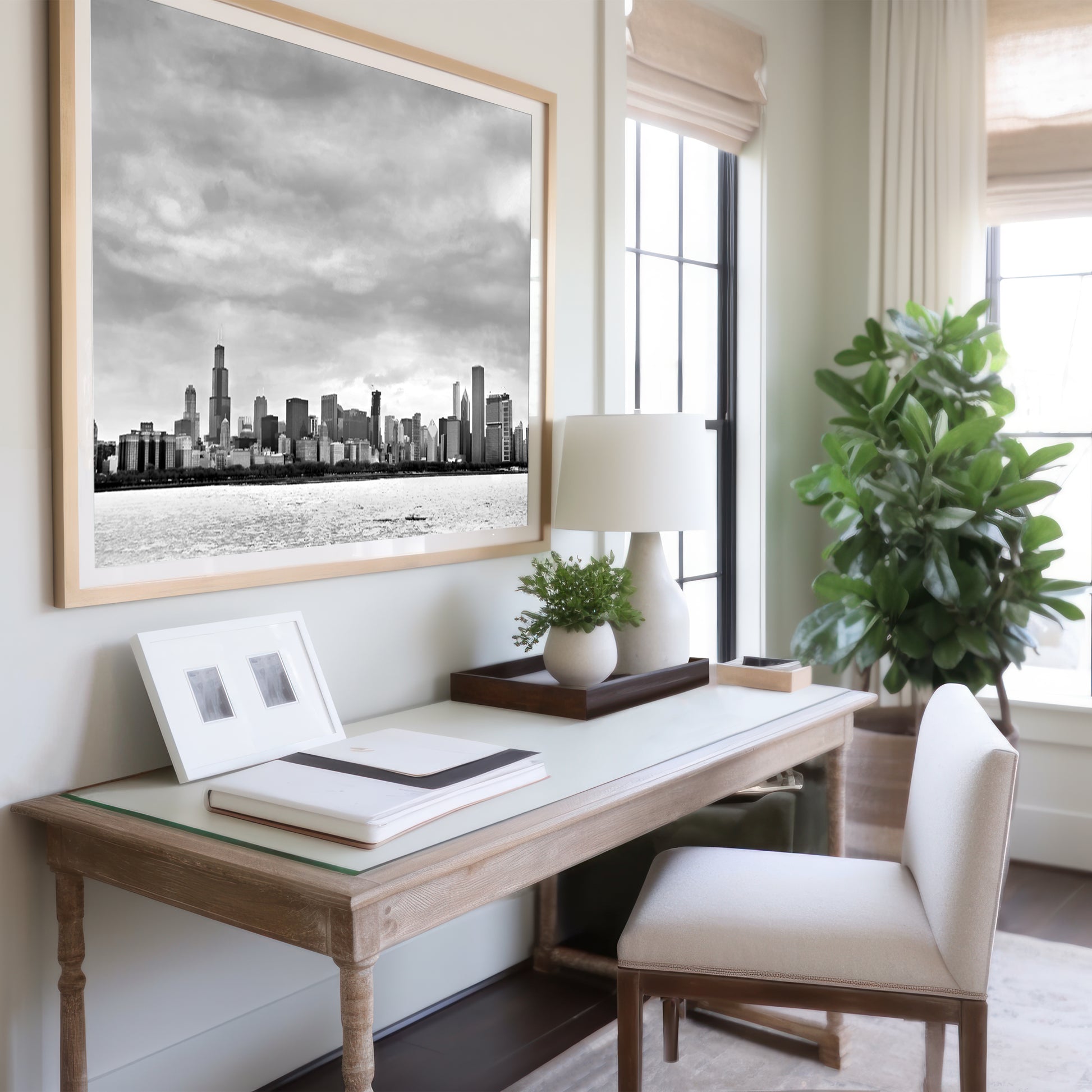 Chicago Skyline Print | Downtown Chicago Print | 17 Mile