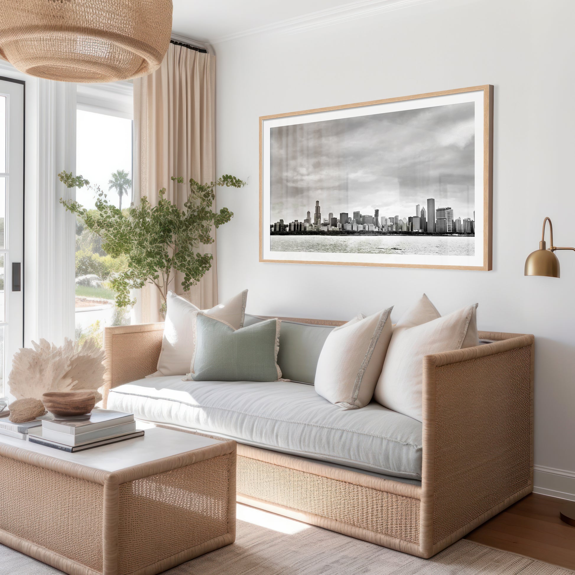 Chicago Skyline Print | Downtown Chicago Print | 17 Mile