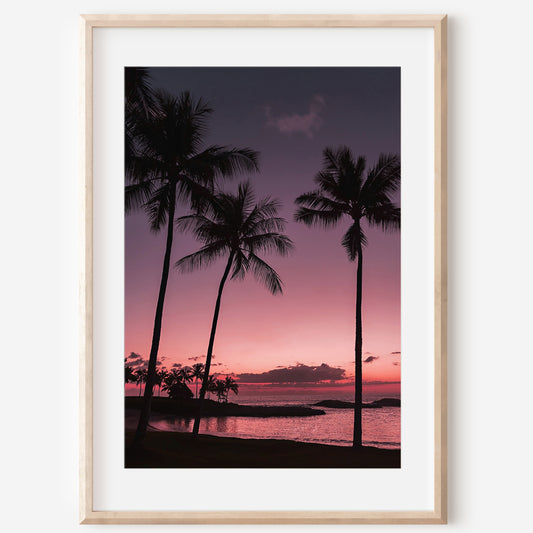 Tropical Sunset Canvas | Hawaiian Sunset Print | 17 Mile