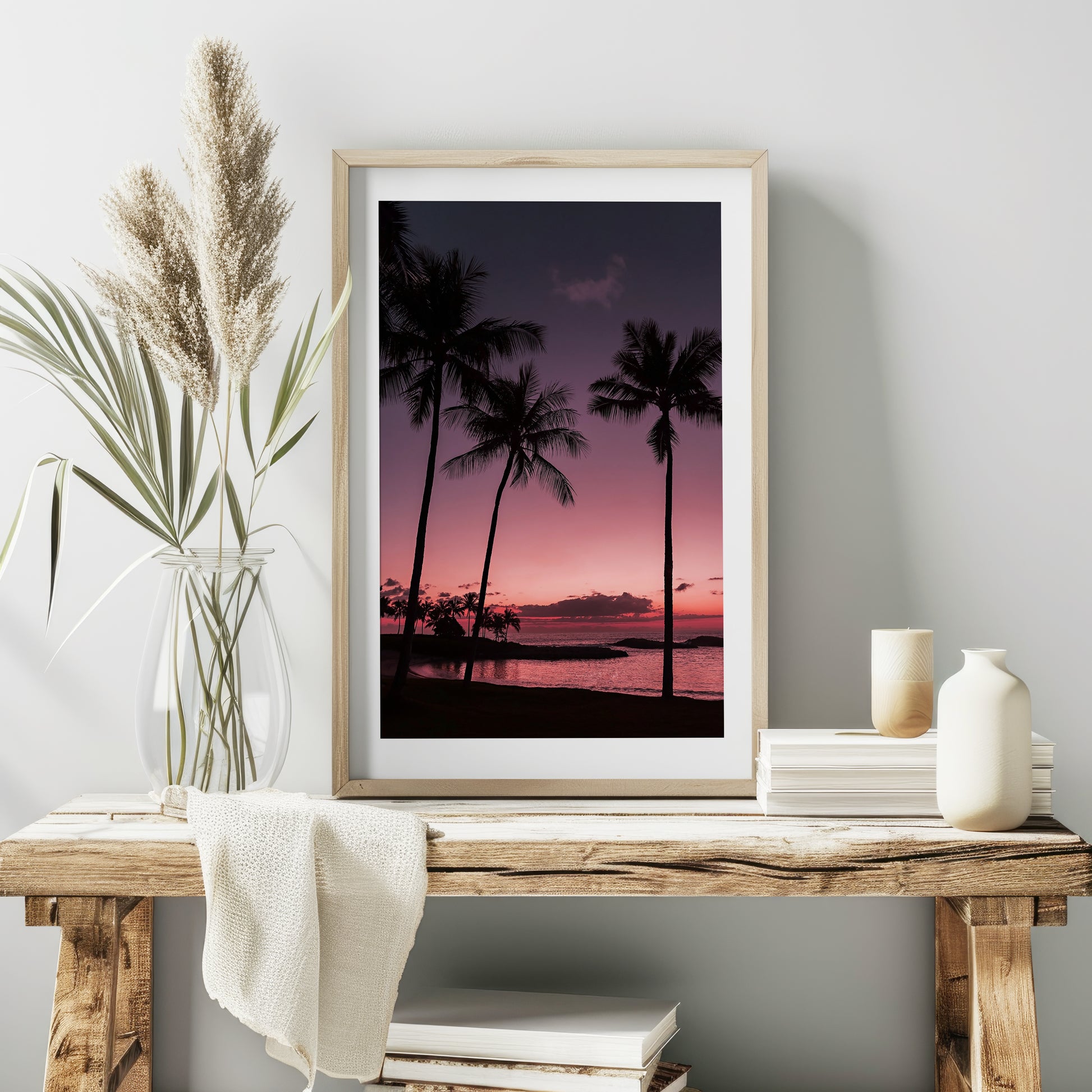 Tropical Sunset Canvas | Hawaiian Sunset Print | 17 Mile