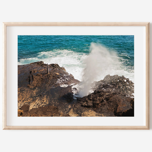Halona Blowhole Canvas | Halona Blowhole Print | 17 Mile