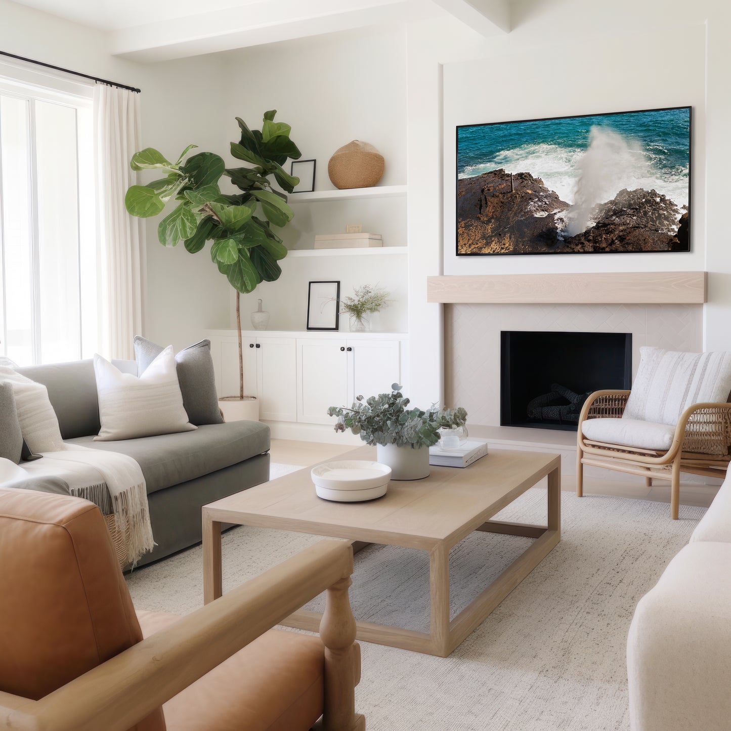 Halona Blowhole Canvas | Halona Blowhole Print | 17 Mile
