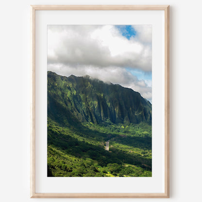 Nuuanu Pali Canvas | Oahu Lookout Print | 17 Mile