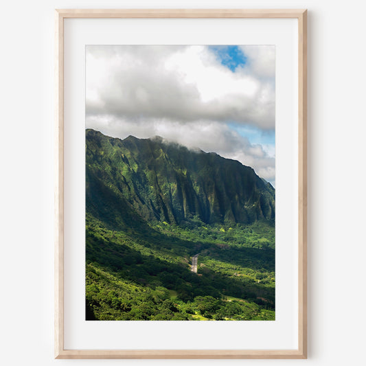 Nuuanu Pali Canvas | Oahu Lookout Print | 17 Mile