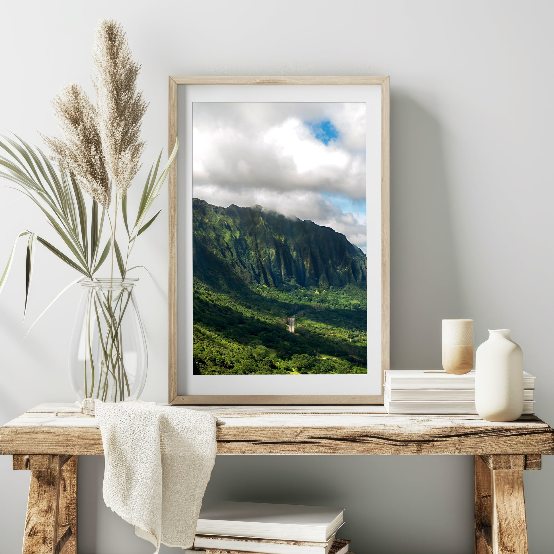 Nuuanu Pali Canvas | Oahu Lookout Print | 17 Mile