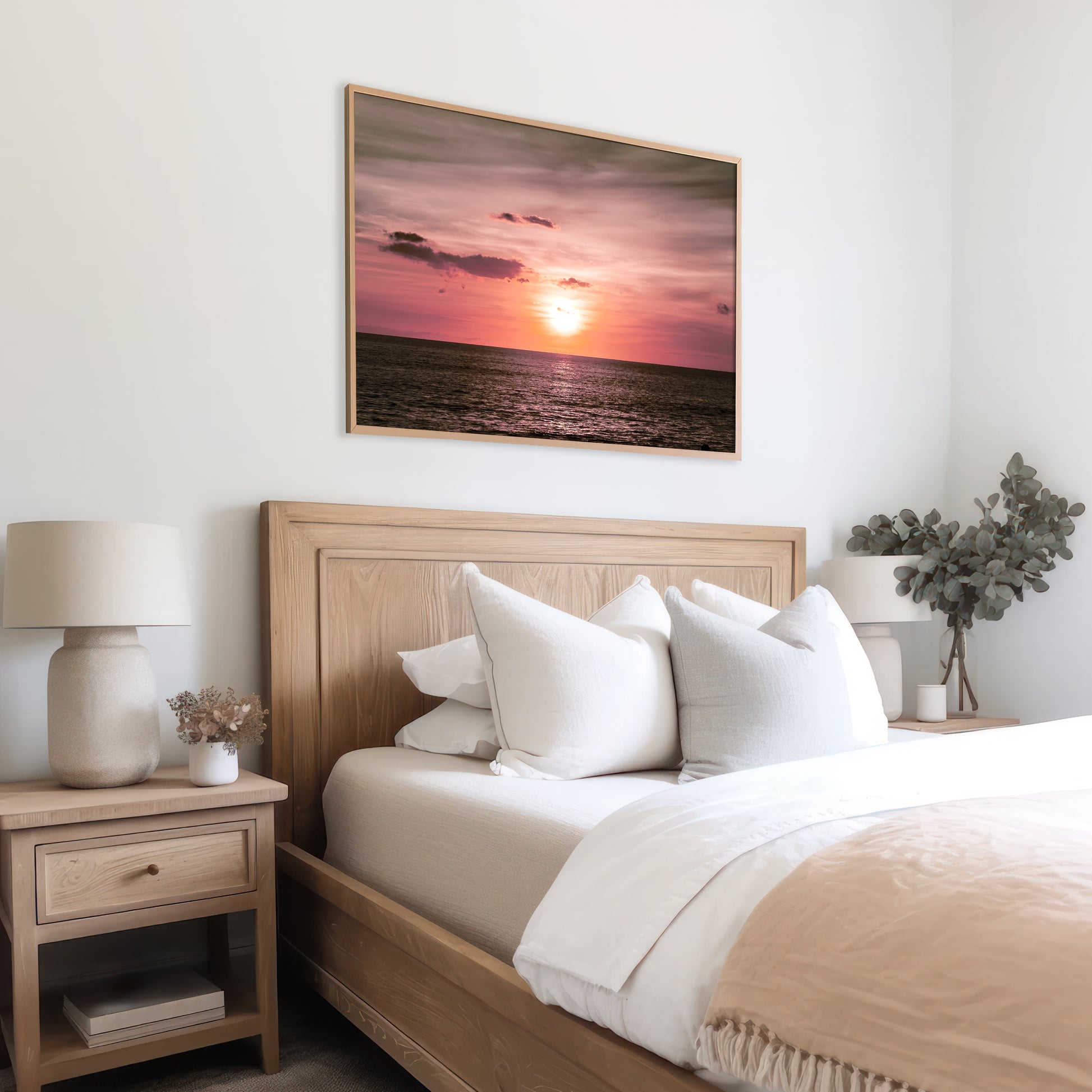 Pink Sunset Print | Pink Ocean Sunset Print | 17 Mile