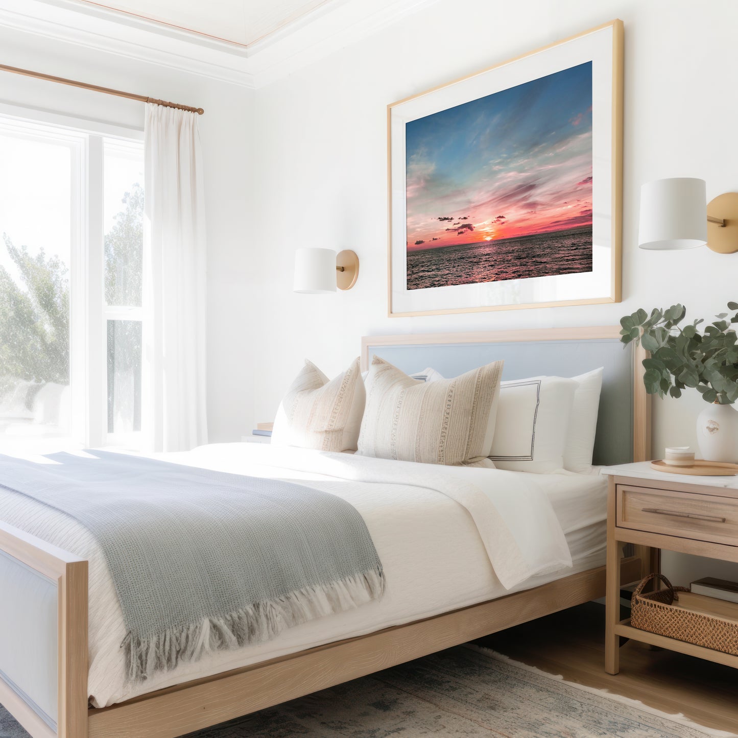 Pink Ocean Sunset Print | Ocean Sunset Print | 17 Mile