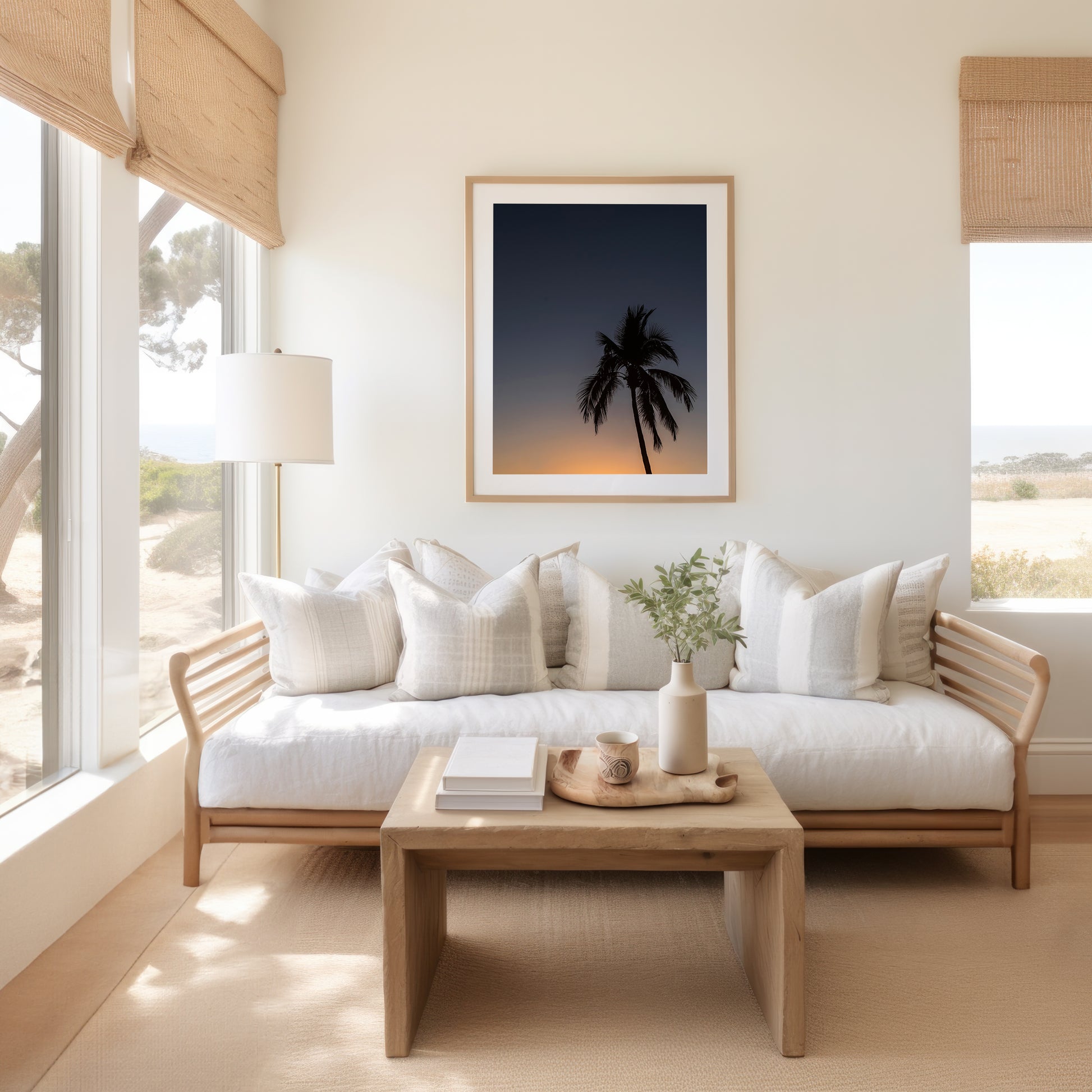 Sunset Palm Tree Print | Sunset Palm Tree Canvas | 17 Mile