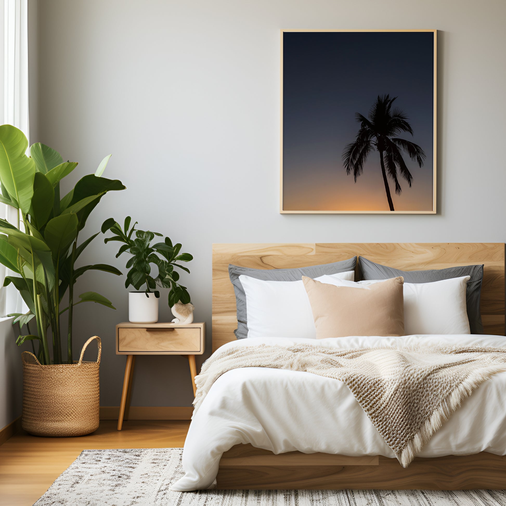 Sunset Palm Tree Print | Sunset Palm Tree Canvas | 17 Mile
