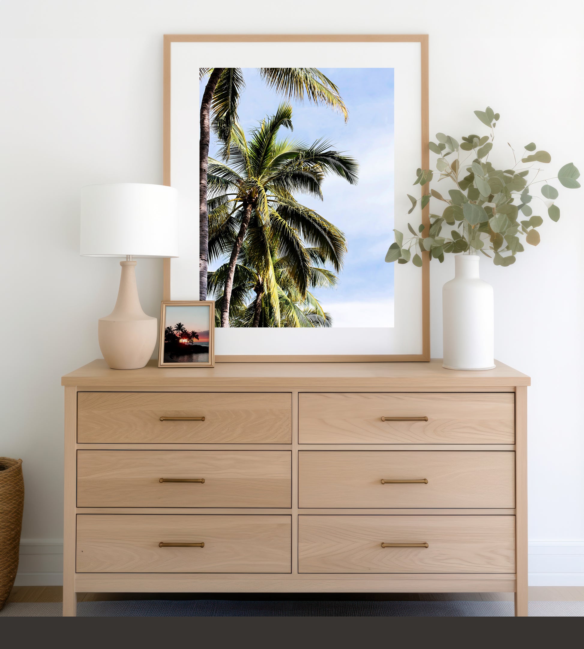 Beach Palm Tree Print | Palm Trees Canvas | 17 Mile