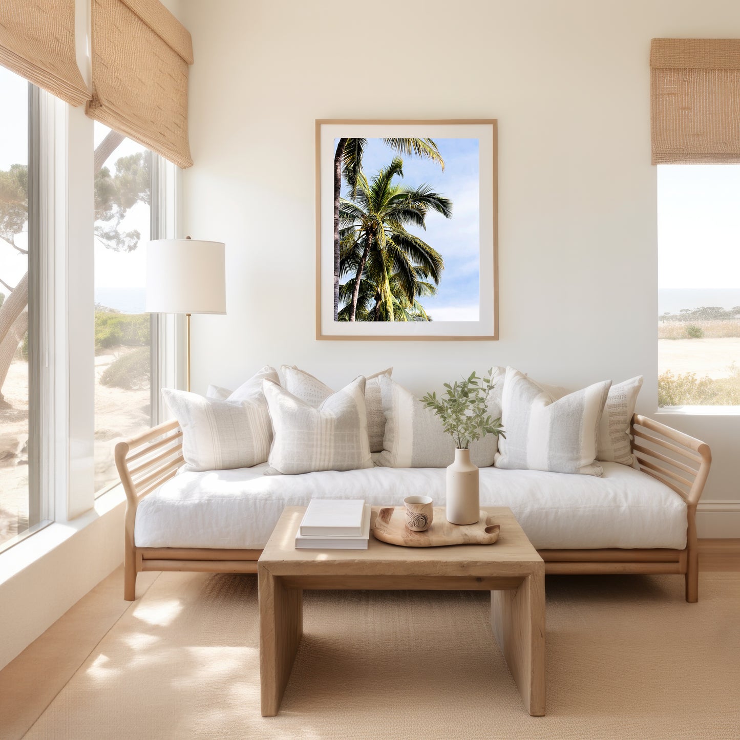 Beach Palm Tree Print | Palm Trees Canvas | 17 Mile