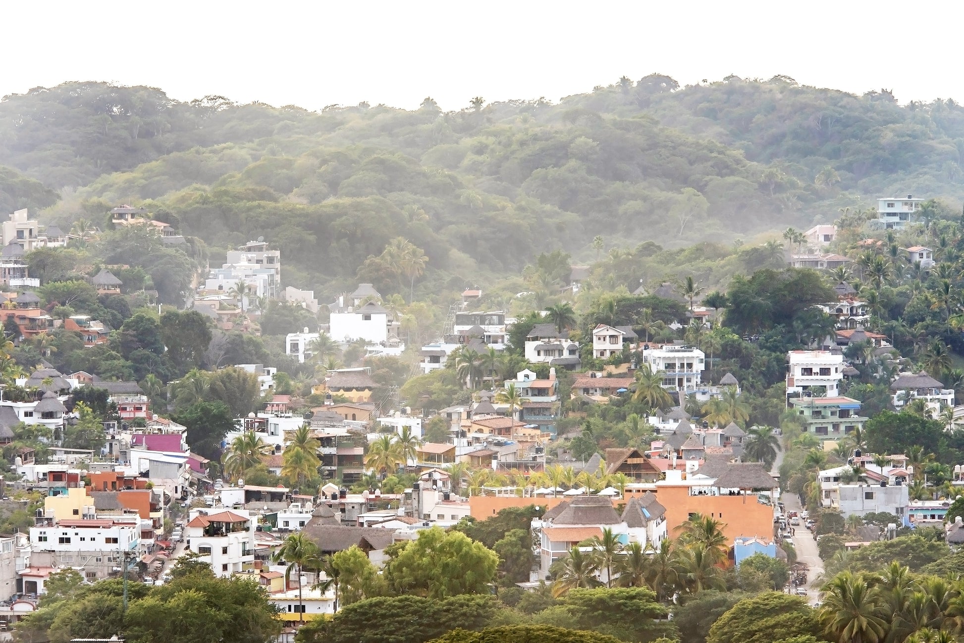 Sayulita Mexico Print | Sayulita Hills Canvas | 17 Mile