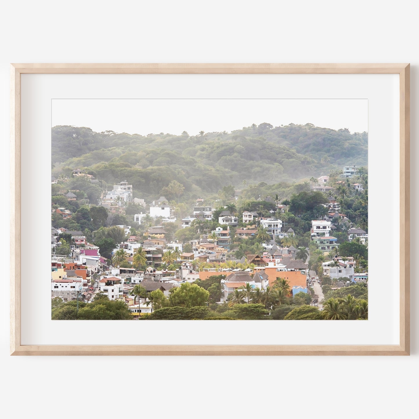 Sayulita Mexico Print | Sayulita Hills Canvas | 17 Mile