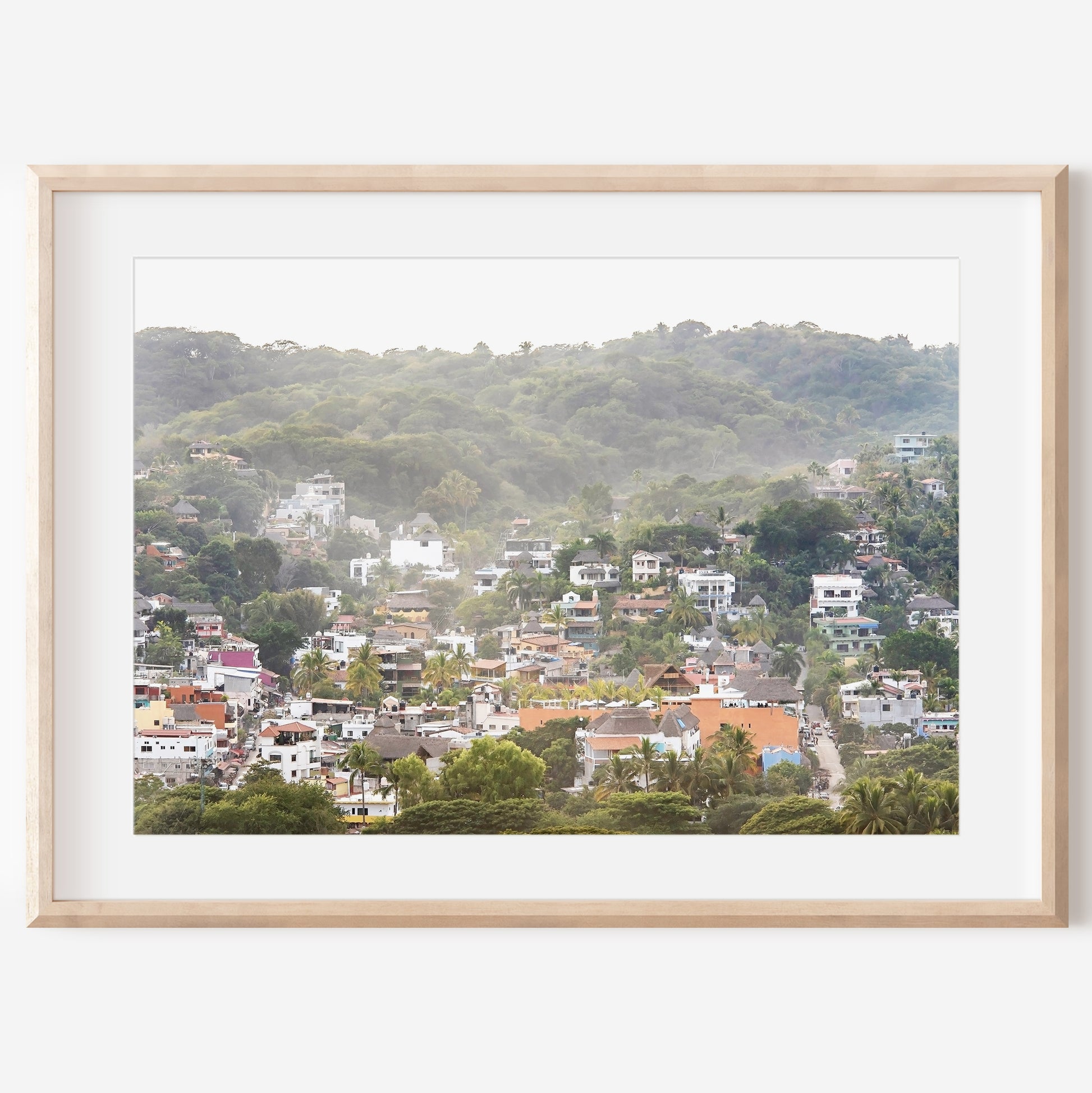 Sayulita Mexico Print | Sayulita Hills Canvas | 17 Mile