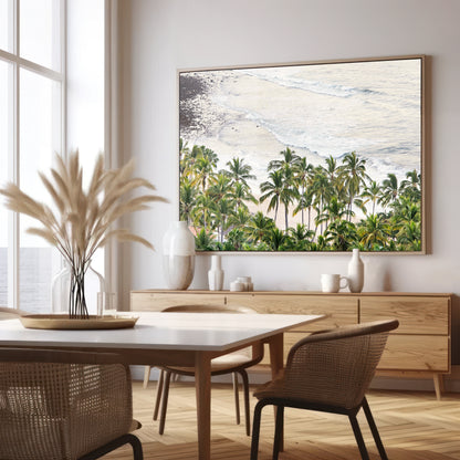 Palm with Beach Canvas | Palm Tree Print | 17 Mile
