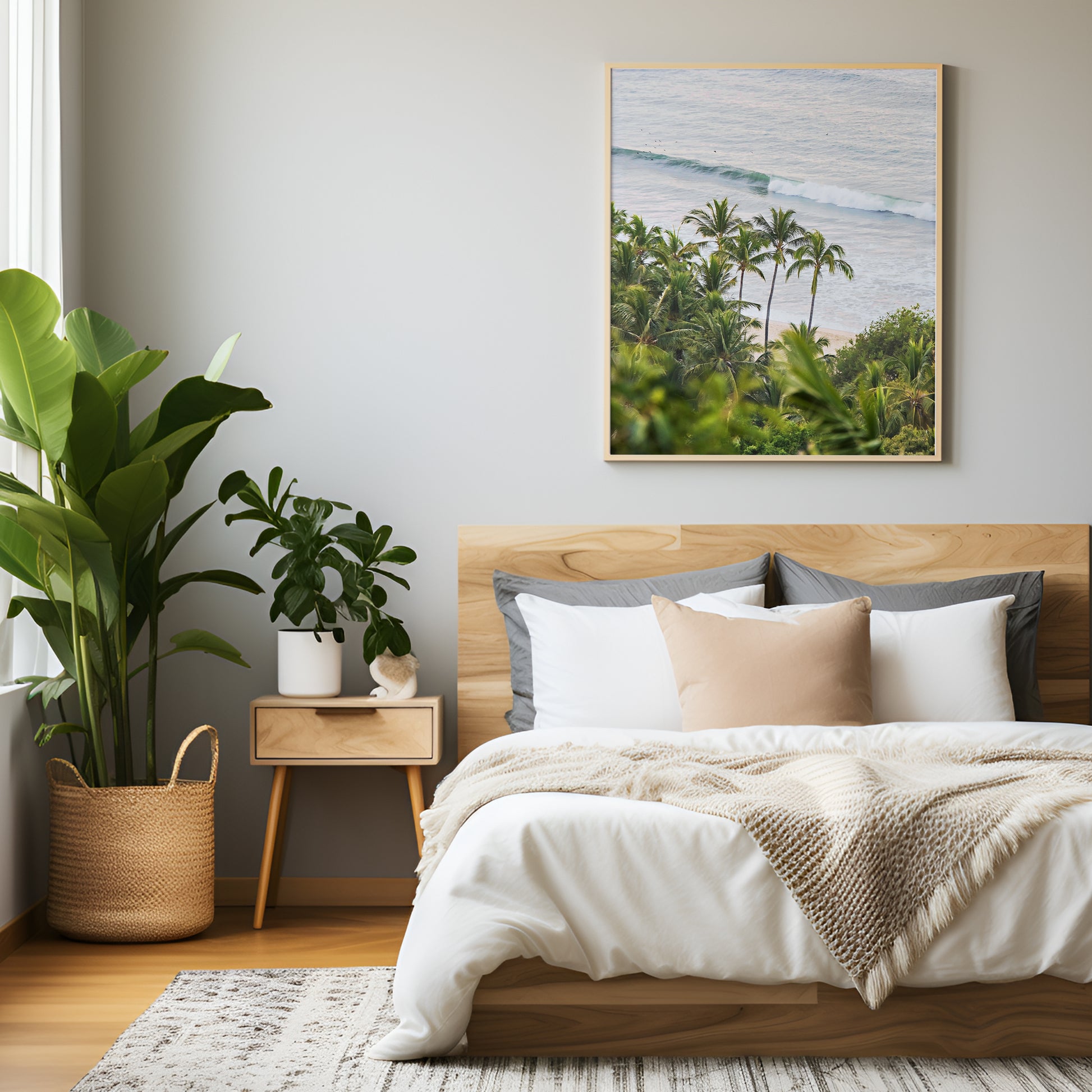 Palm Tree Print | Aerial Palm Canvas | 17 Mile