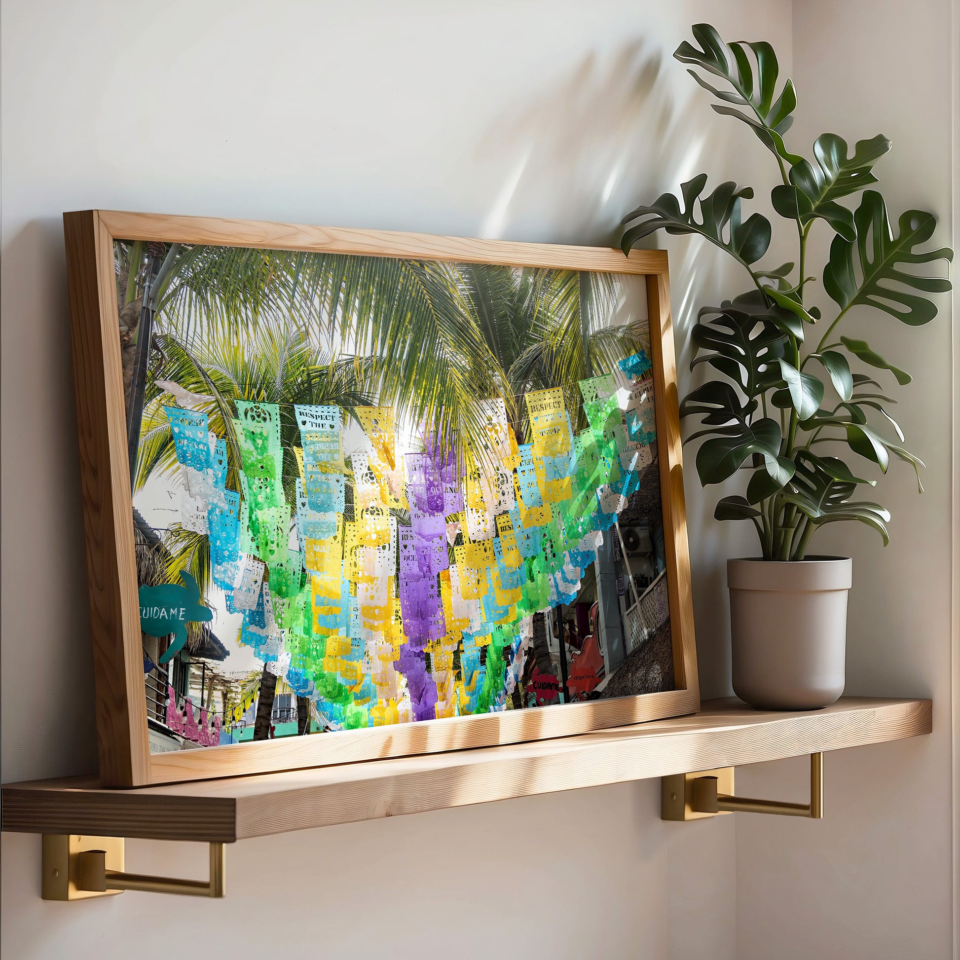 Mexican Flags Print | Home Decor Painting | 17 Mile