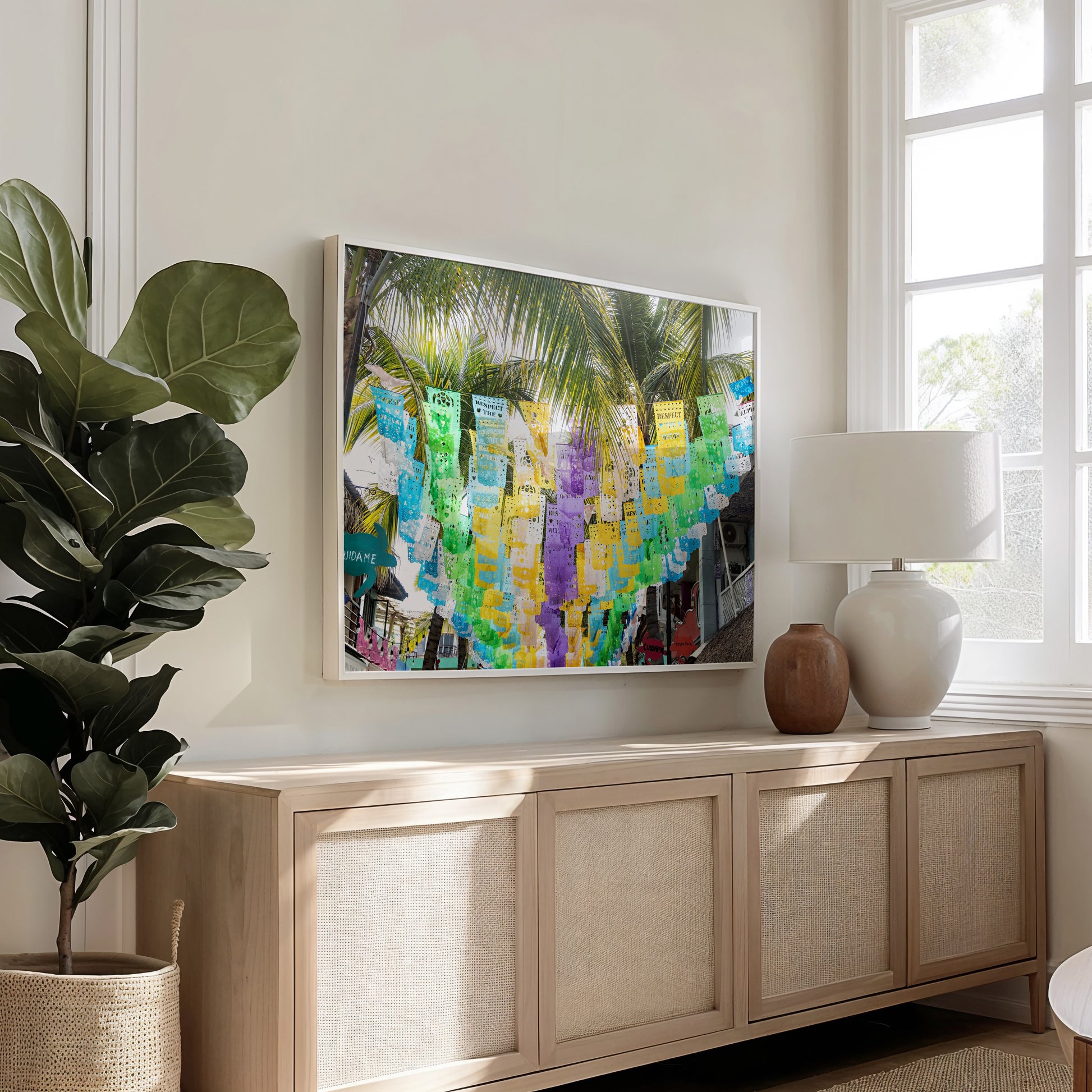 Mexican Flags Print | Home Decor Painting | 17 Mile