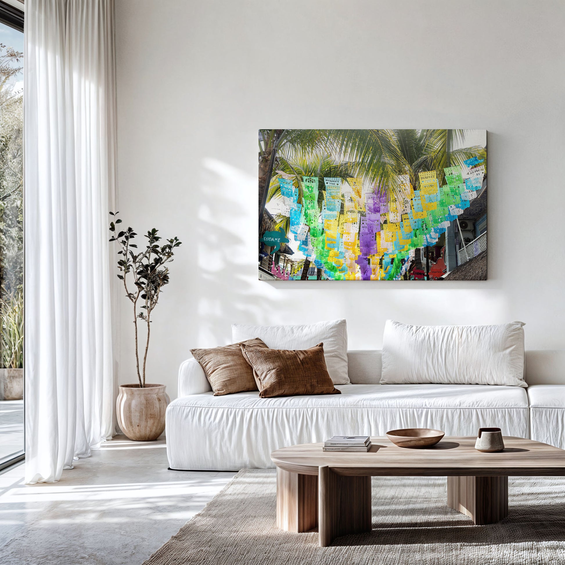 Mexican Flags Print | Home Decor Painting | 17 Mile