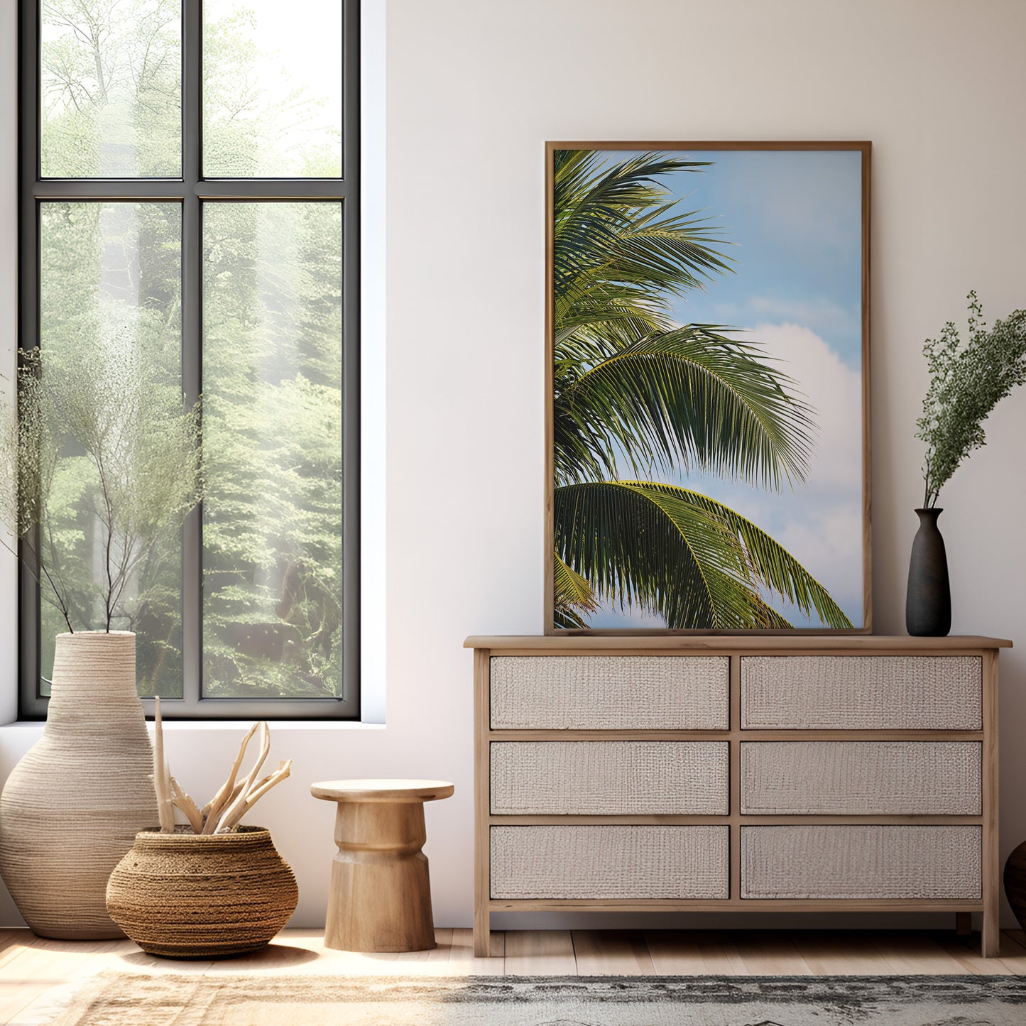Palm Leaves Cancun Print