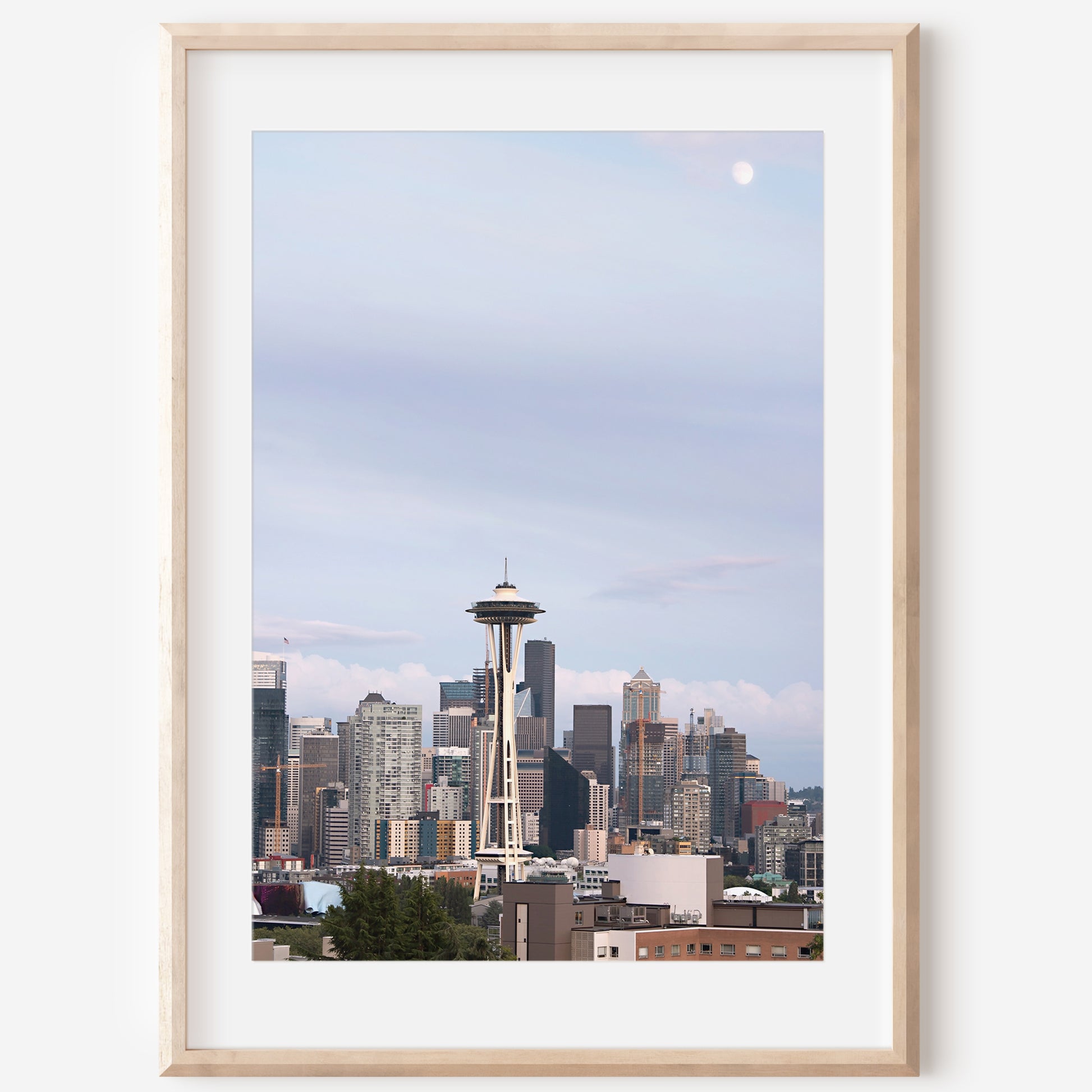 Space Needle Canvas | Seattle Skyline Print | 17 Mile