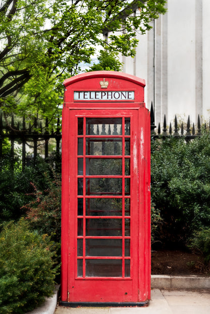 Red Phone Booth Canvas | Red Phone Booth Print | 17 Mile