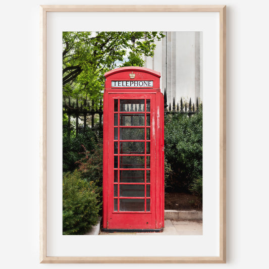 Red Phone Booth Canvas | Red Phone Booth Print | 17 Mile