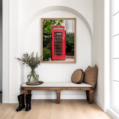 Red Phone Booth Canvas | Red Phone Booth Print | 17 Mile