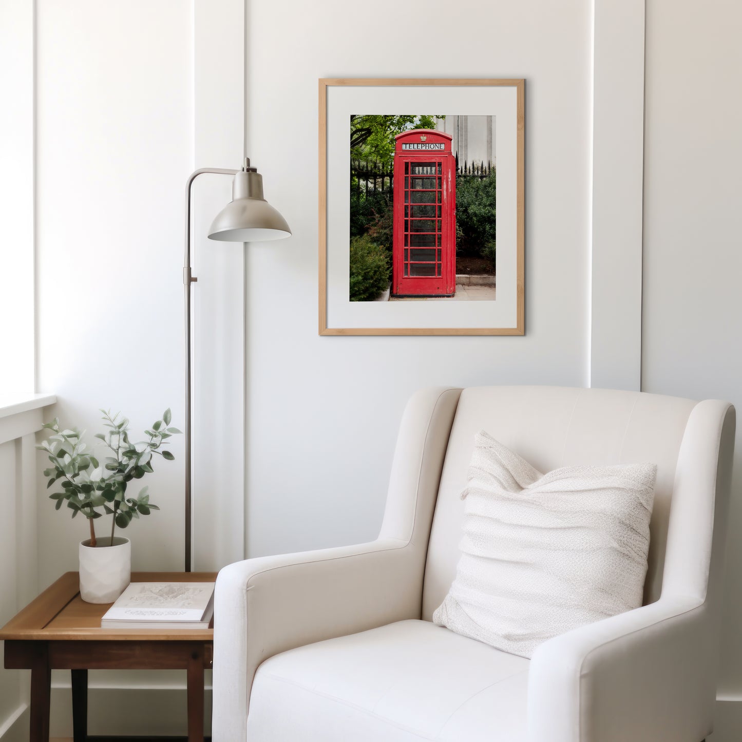 Red Phone Booth Canvas | Red Phone Booth Print | 17 Mile