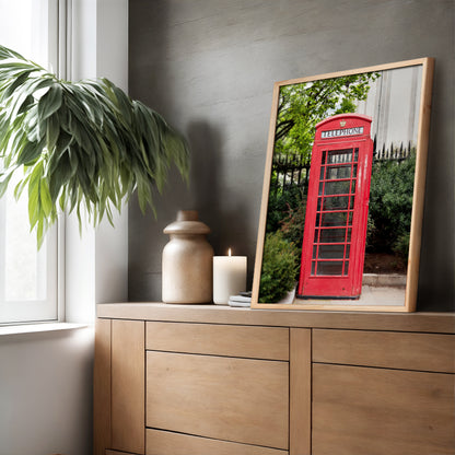 Red Phone Booth Canvas | Red Phone Booth Print | 17 Mile