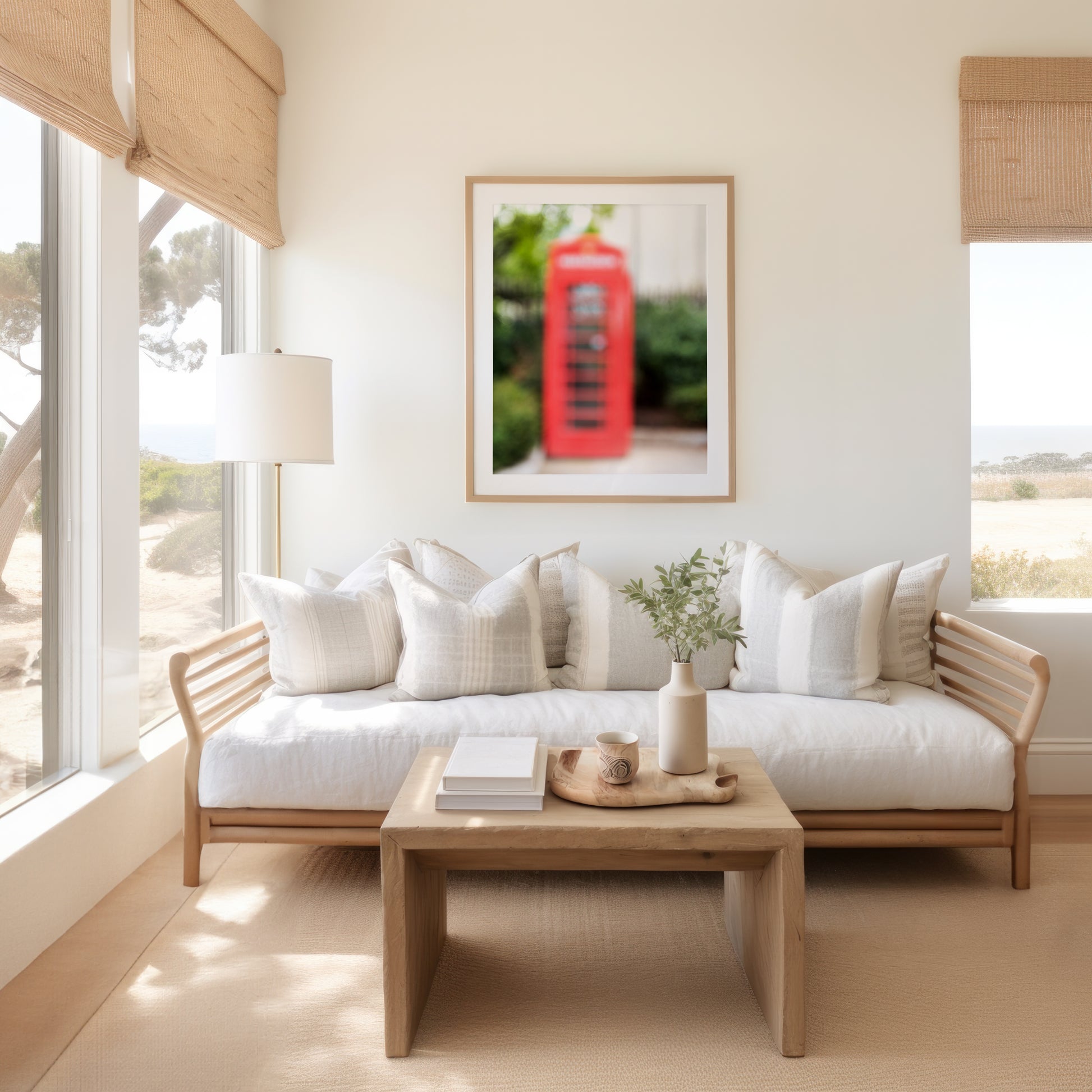 Red Phone Booth Print | Red Phone Booth Canvas | 17 Mile